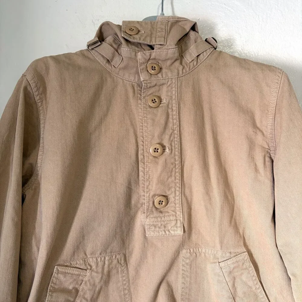 J.CREW Archive Heritage Silhouette Issued Military Anorak Hooded Jacket Size XS